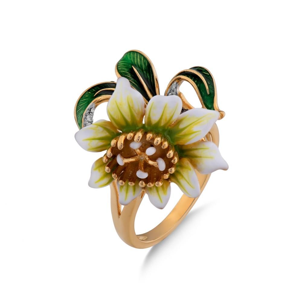 Zultanite Model-7 Enamelled Silver Ring