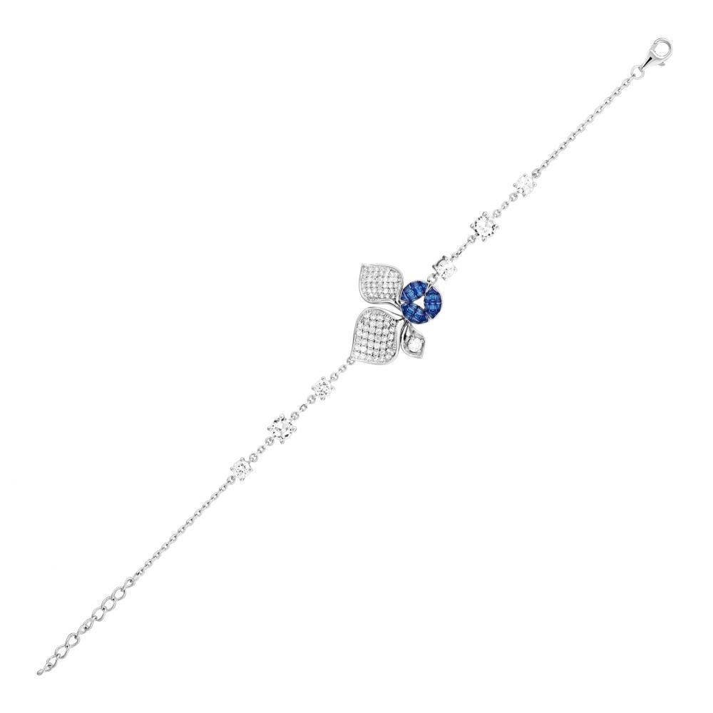 Серебряный браслет Eclat Collection Blue Gonca