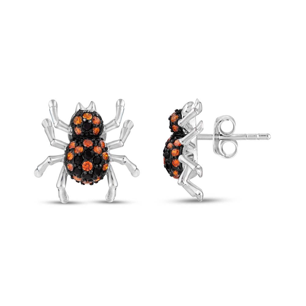 Dream Jungle Spider Design Silver Earring