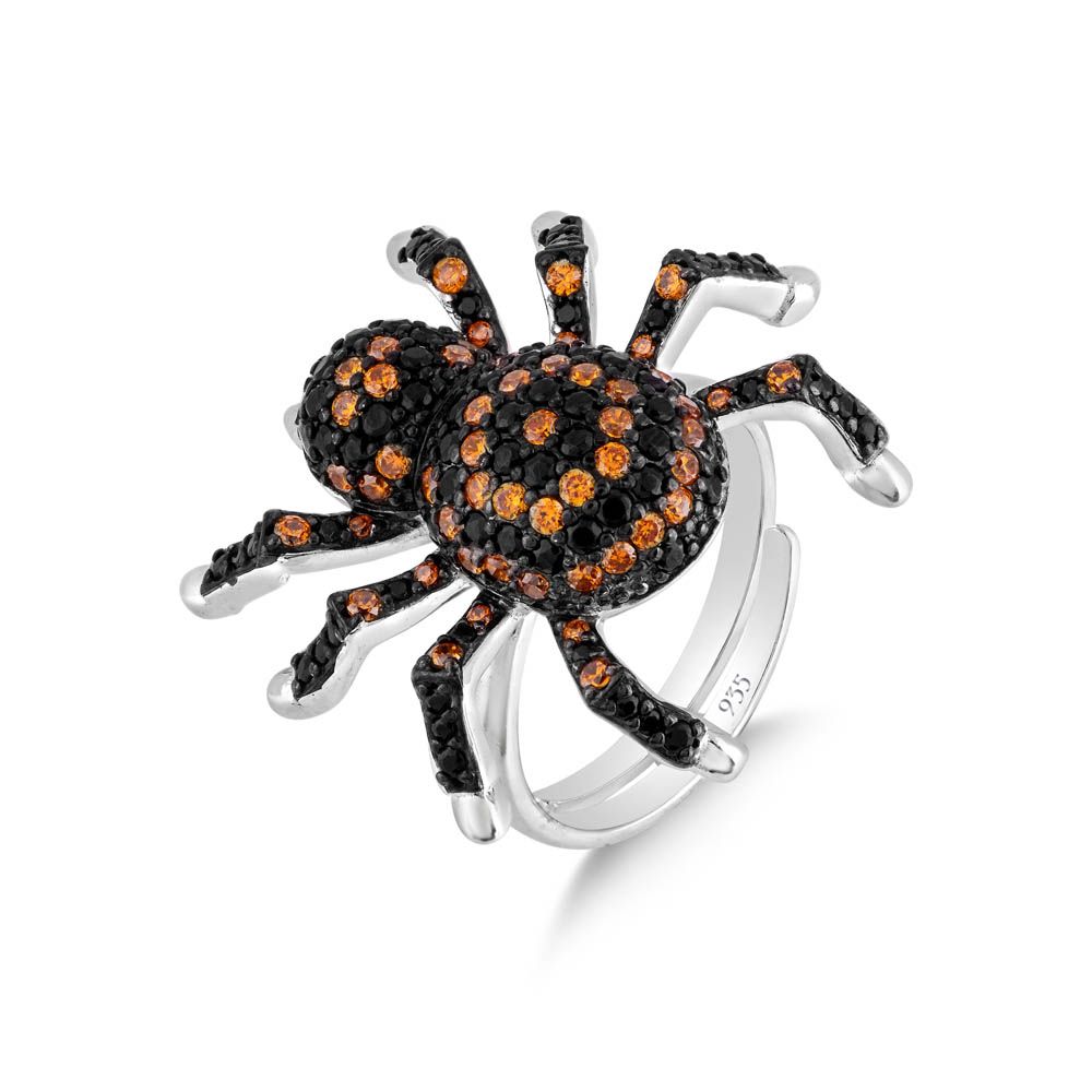 Dream Jungle Collection Spider Design Silver Ring
