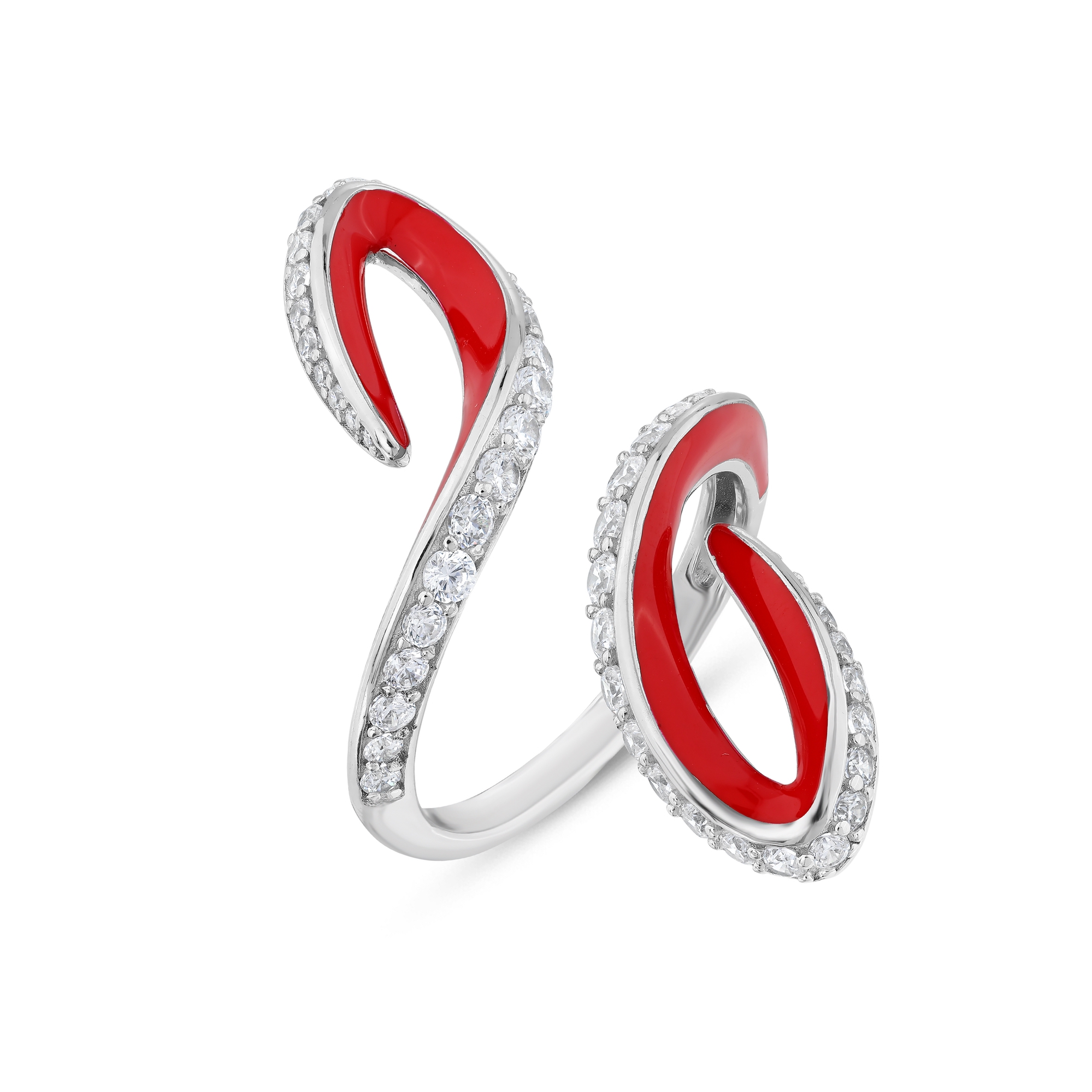 Gift Collection Red Enamel Stone Ring