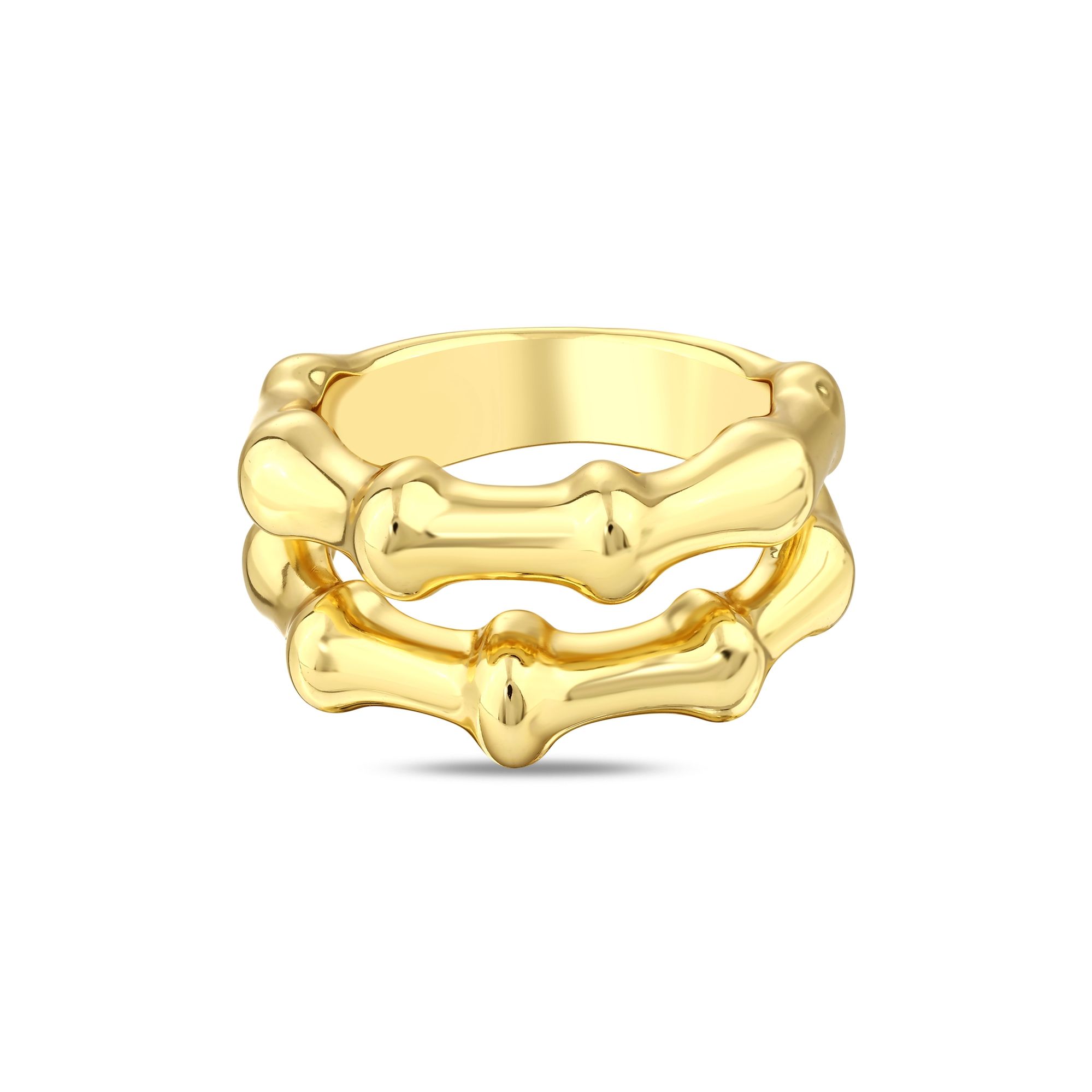 Серебряное кольцо Sun Koleksiyonu с костью