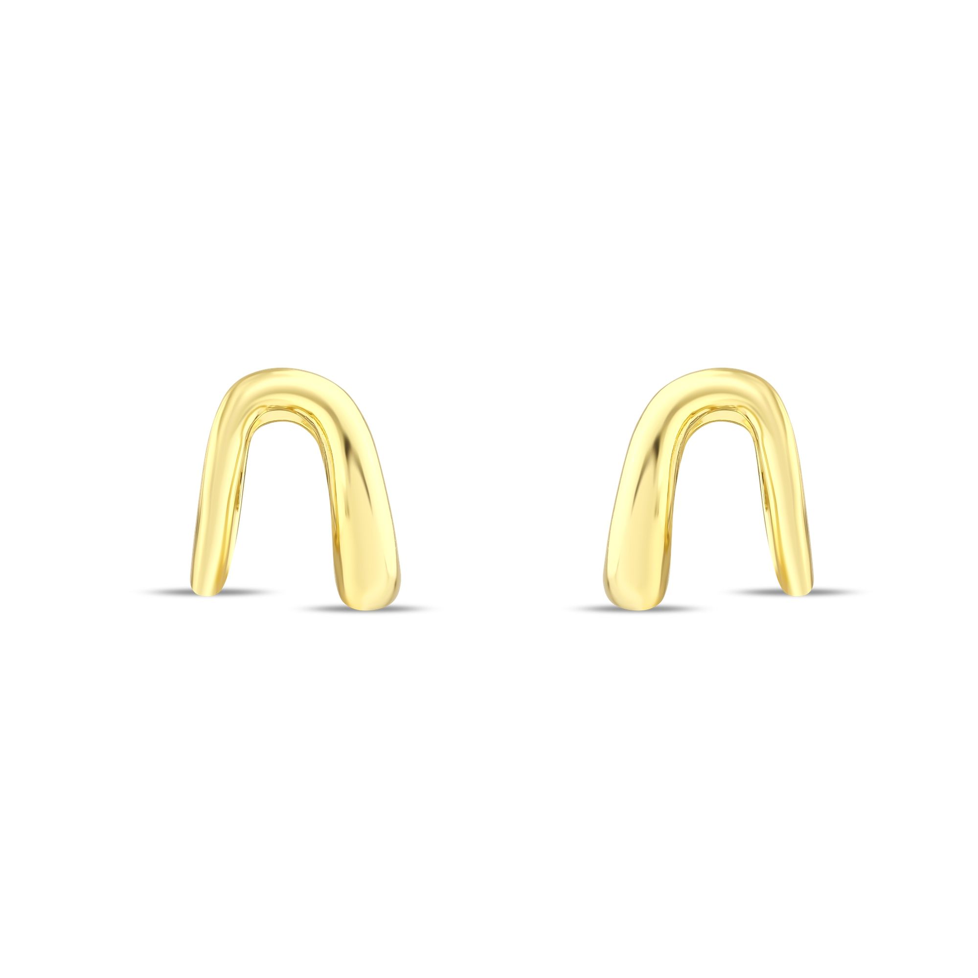 Sun Collection Earcuff Hoop Silver Earring