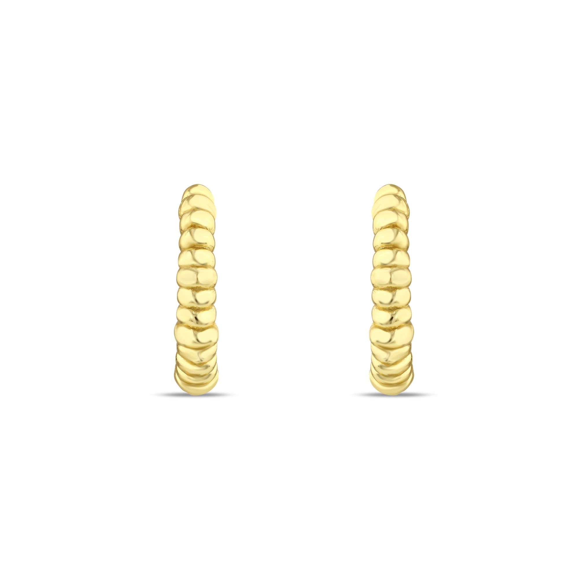 Sun Collection Embossed Silver Earcuff Earring