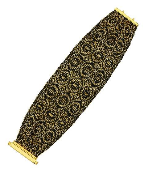 Silk Road Knitted Design Silver Bracelet