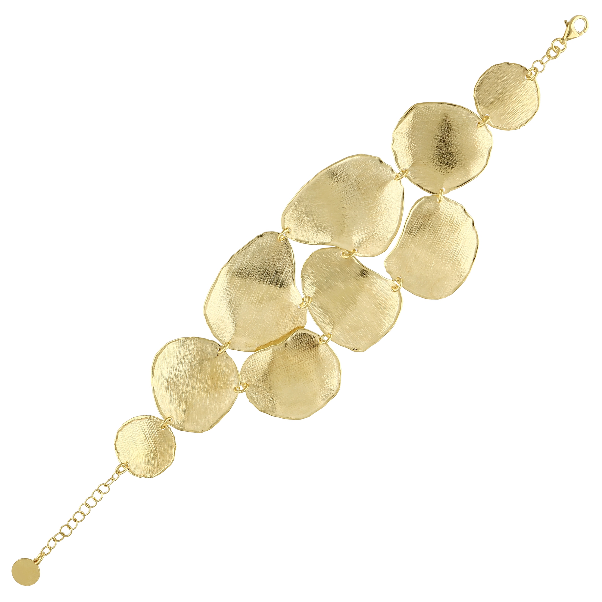 Sun Collection Gold Plated Silver Bracelet