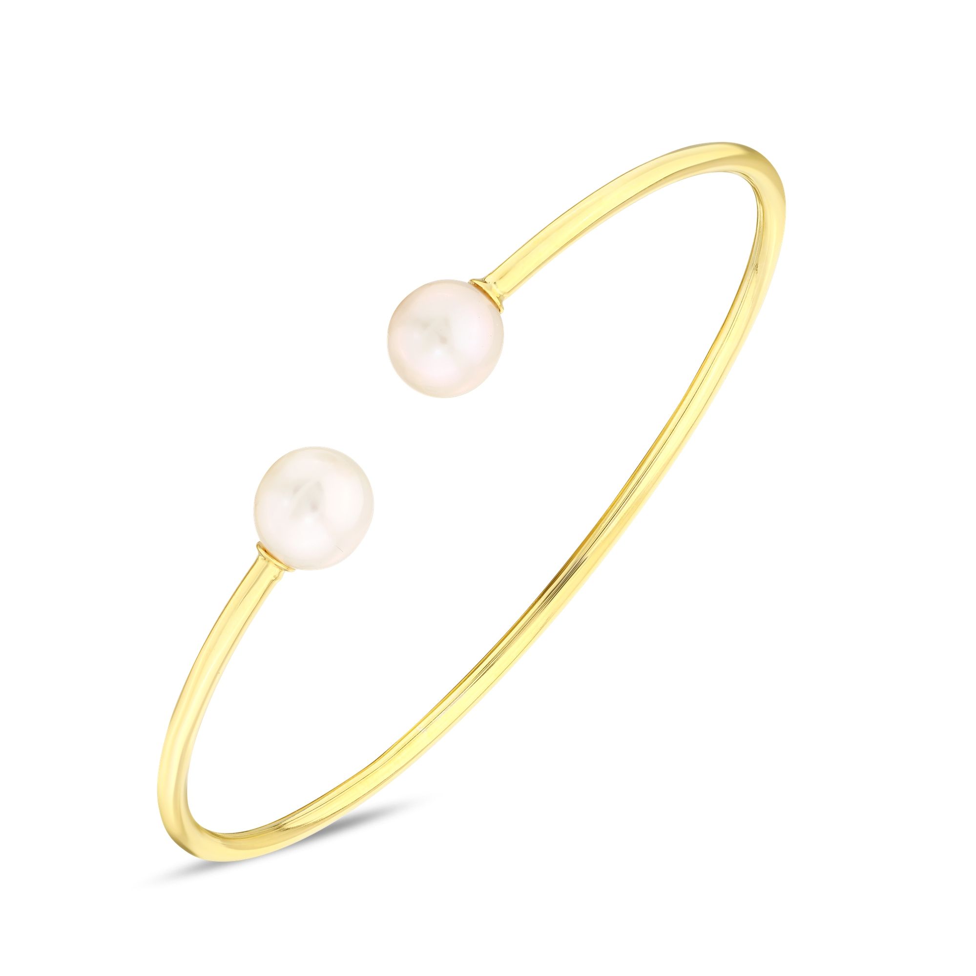 Sun Collection Pearl Stone Silver Bracelet