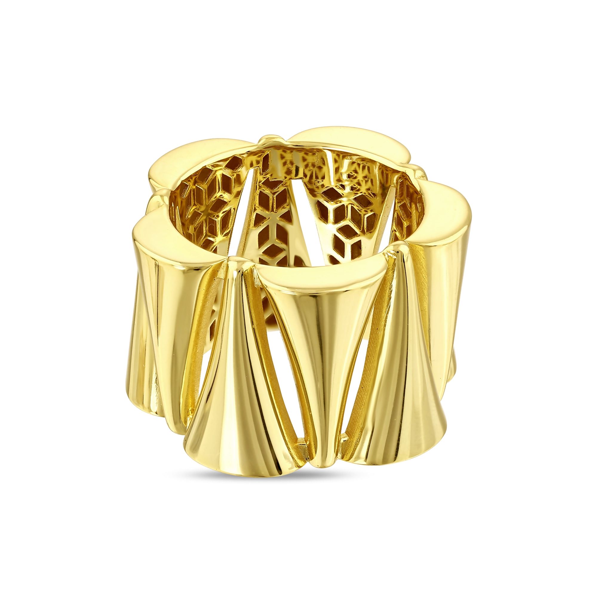 Sun Collection Geometric Silver Ring