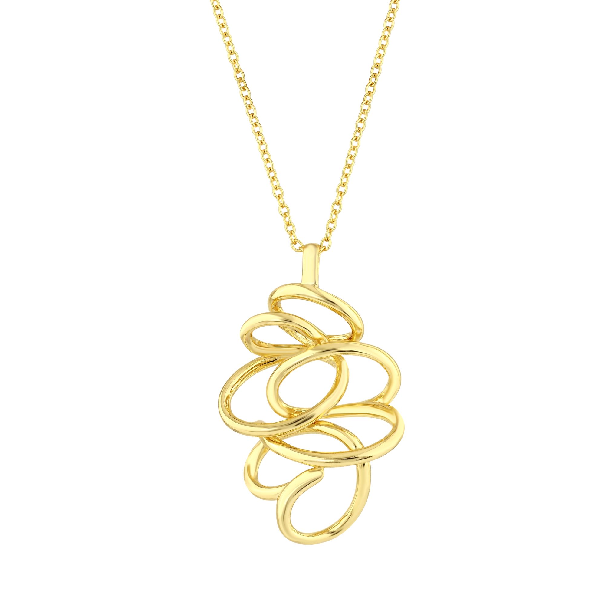 Серебряное ожерелье Sun Koleksiyonu Spiral