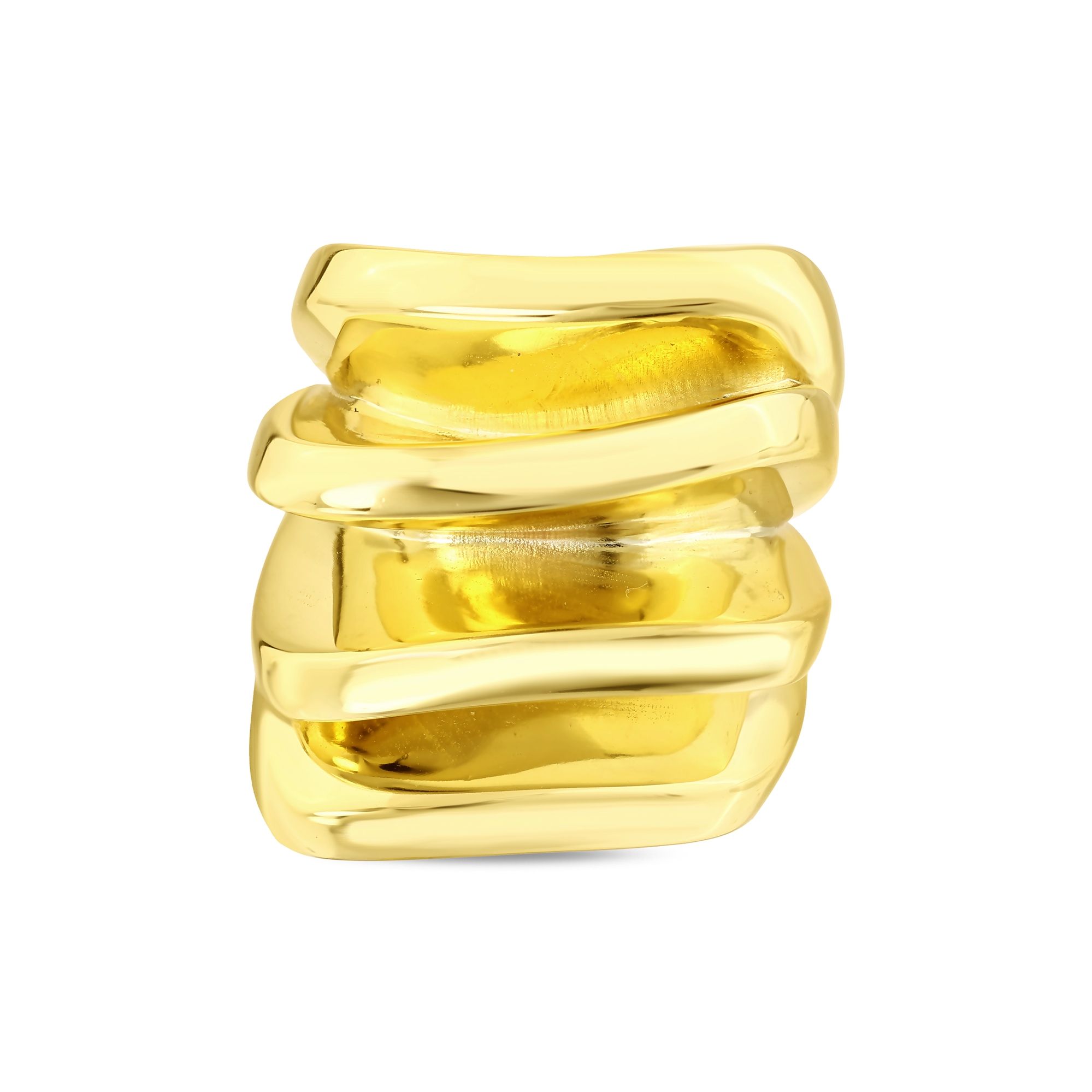 Sun Collection Multi-Layer Silver Ring