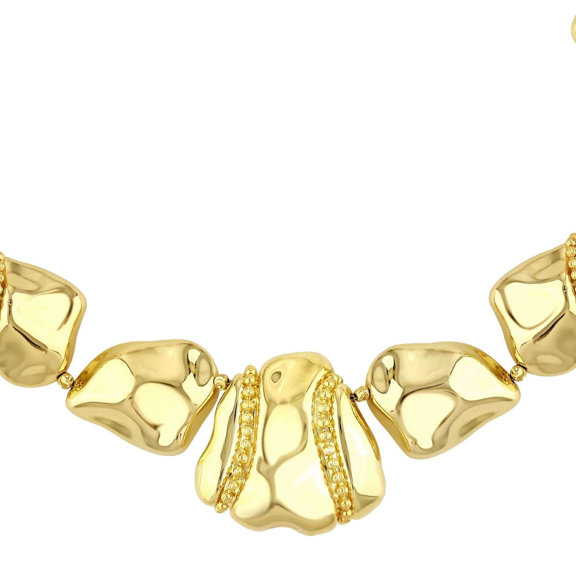 Sun Collection Silver Necklace with Stone Details