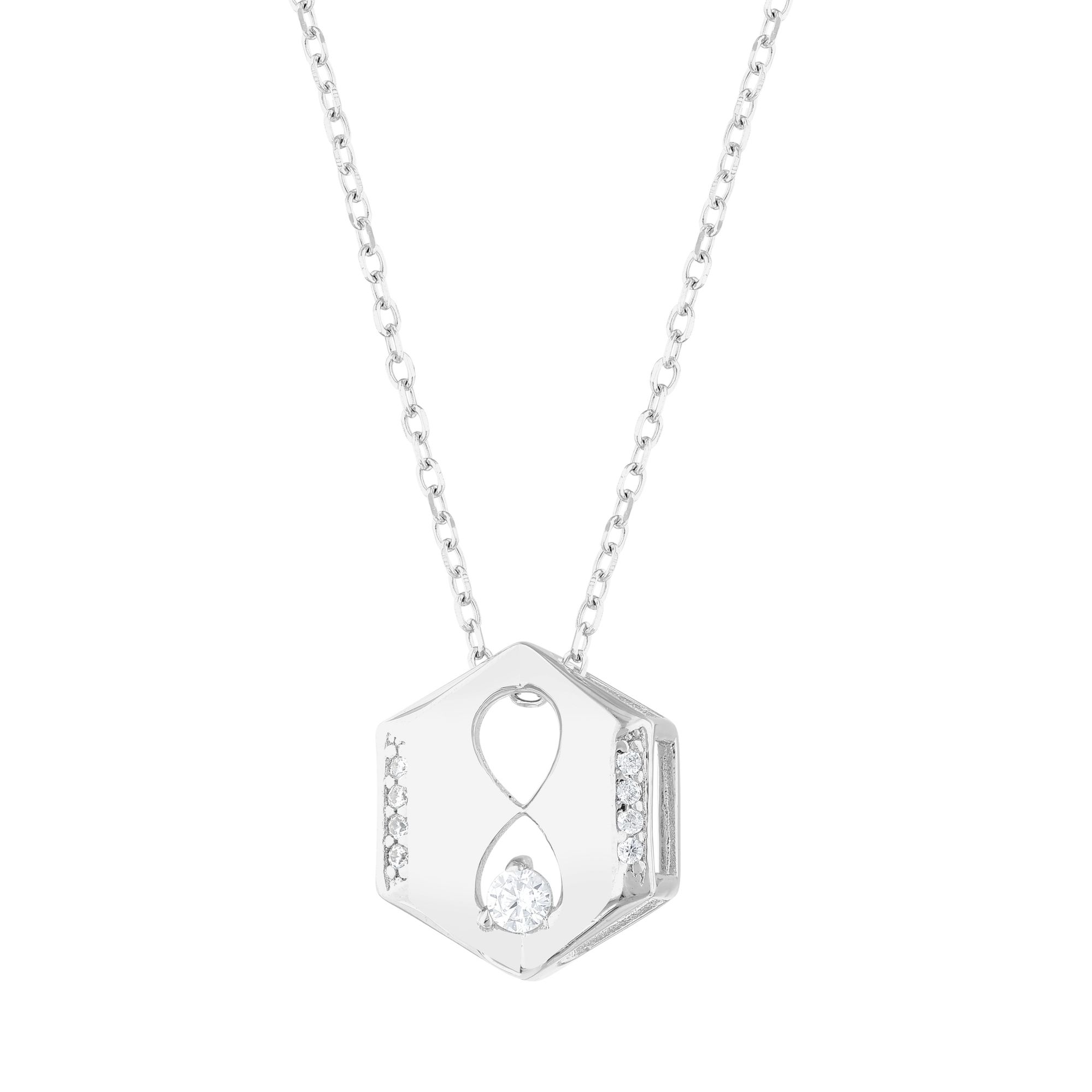 Gift Collection Infinity Design Silver Necklace