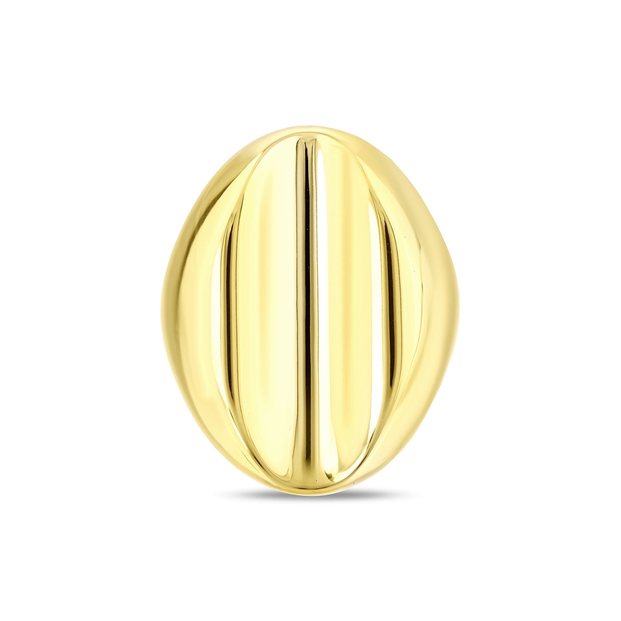 Sun Collection Mirror Shield Silver Ring