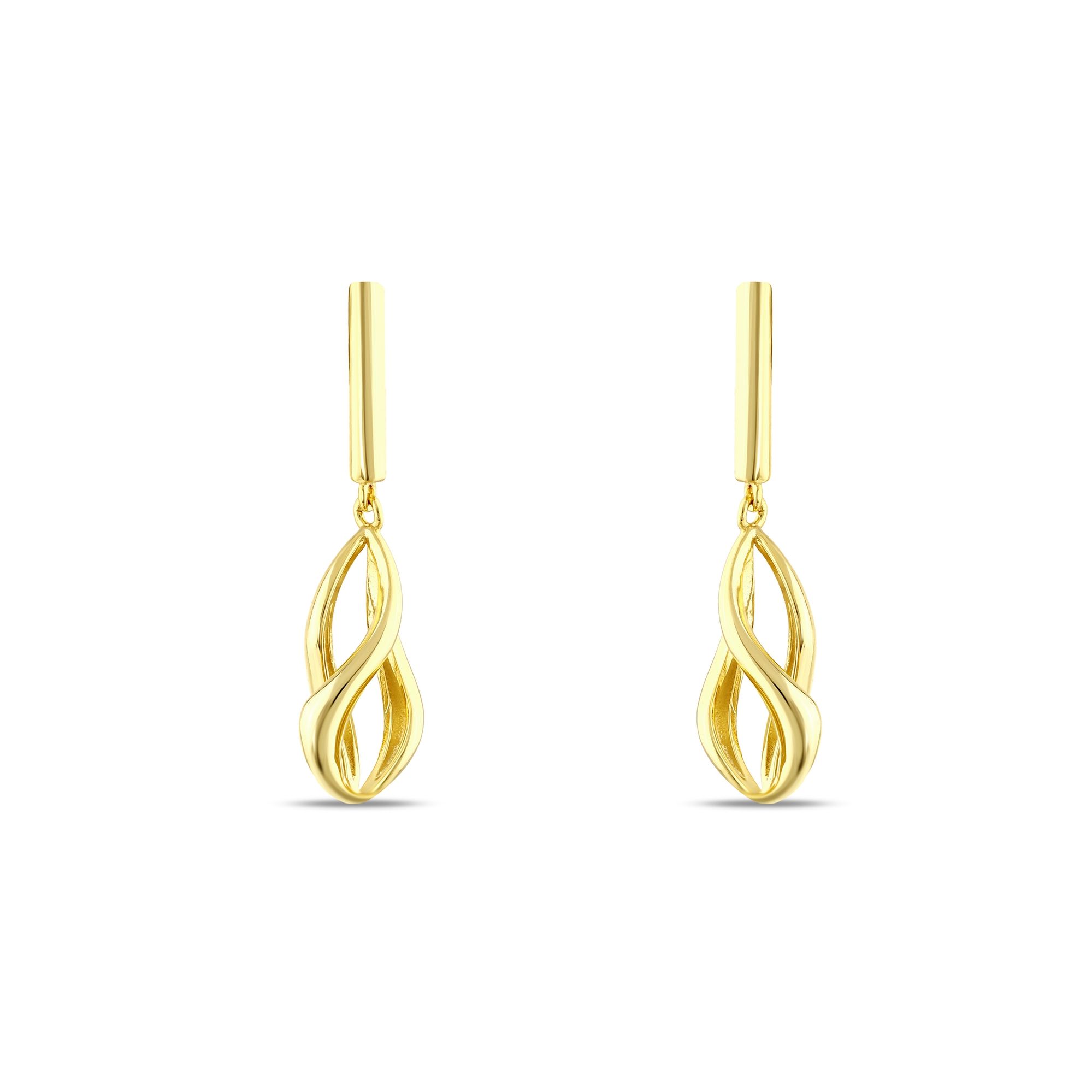 Sun Collection Infinity Loop Silver Earrings