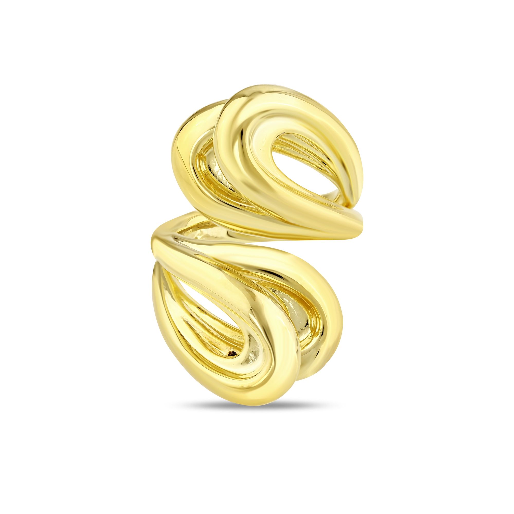 Sun Collection Wavy Silver Ring
