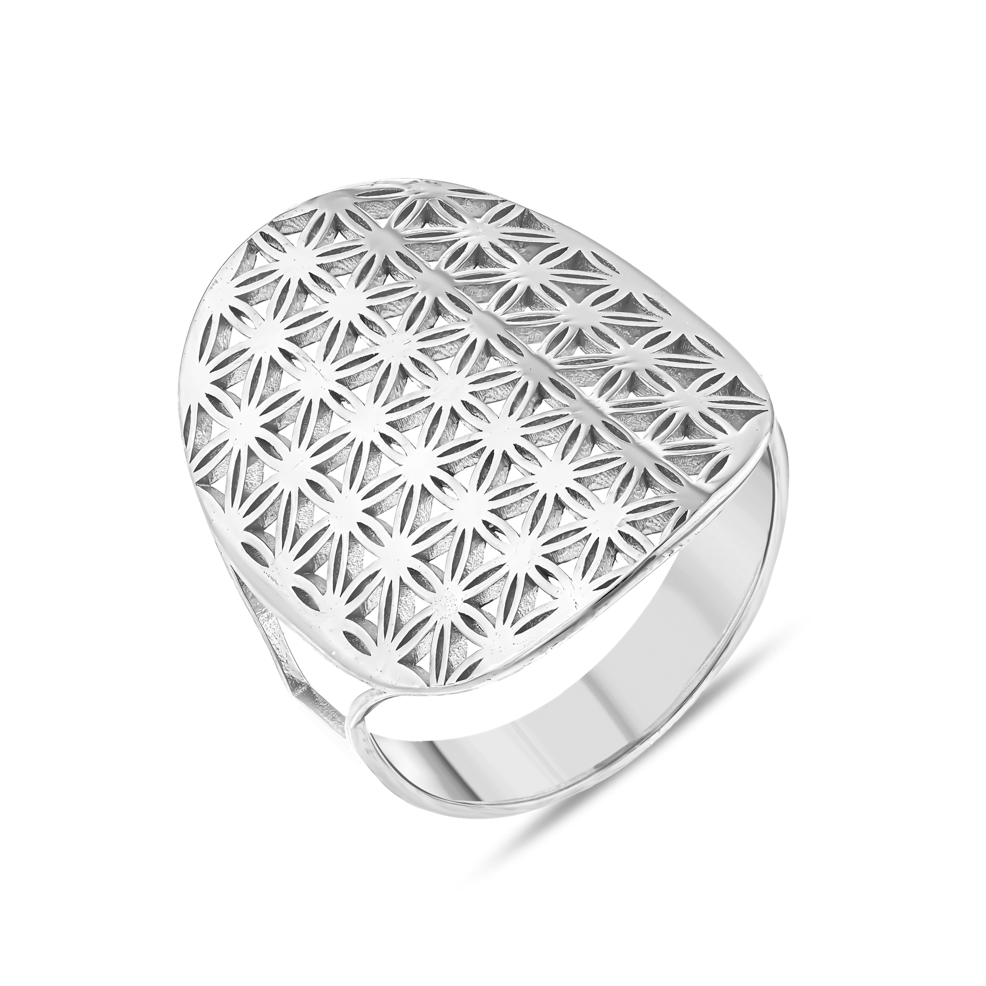 Flower Of Life NEXR1010W-00 Серебряное кольцо