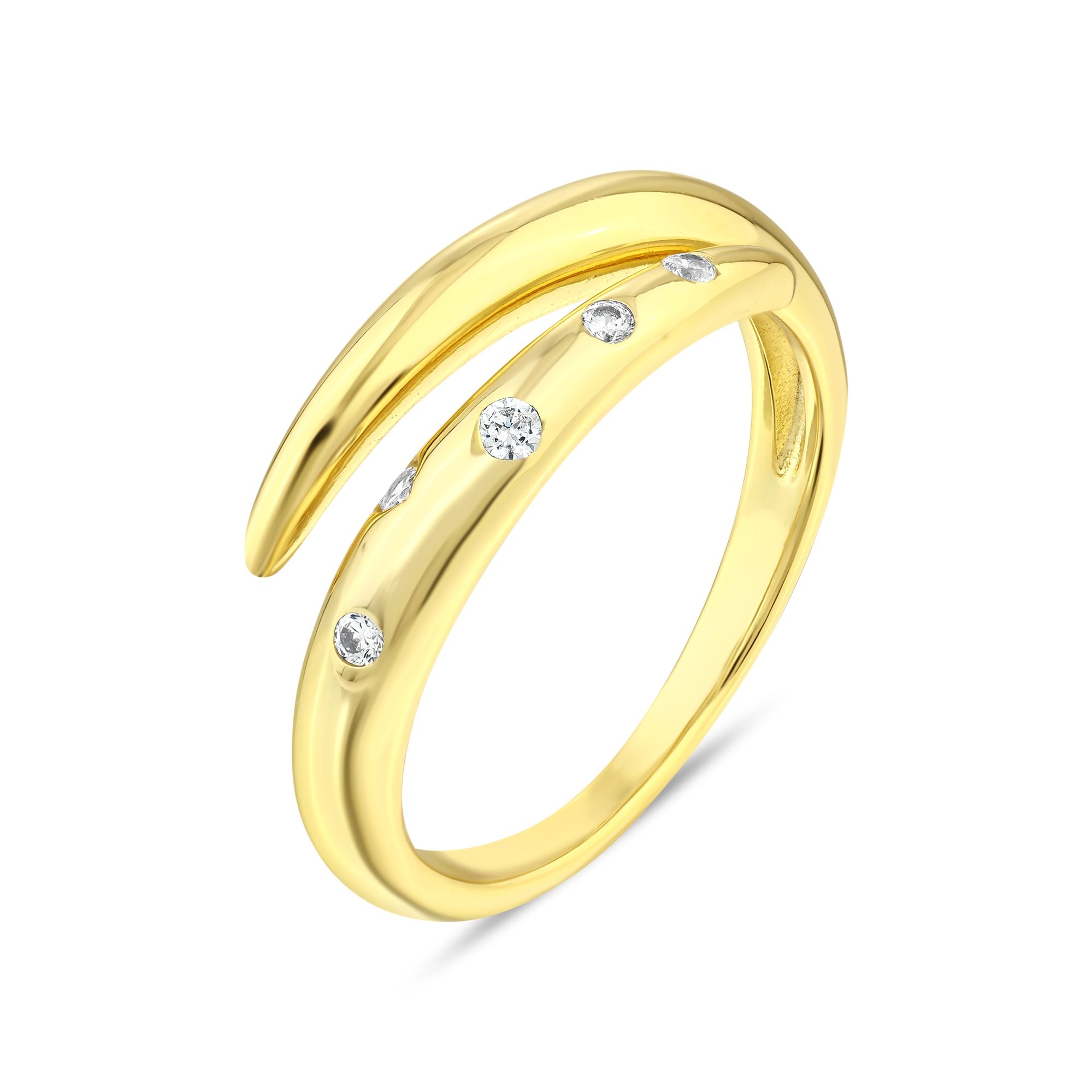 Sun Collection Round Multi-Stone Silver Ring