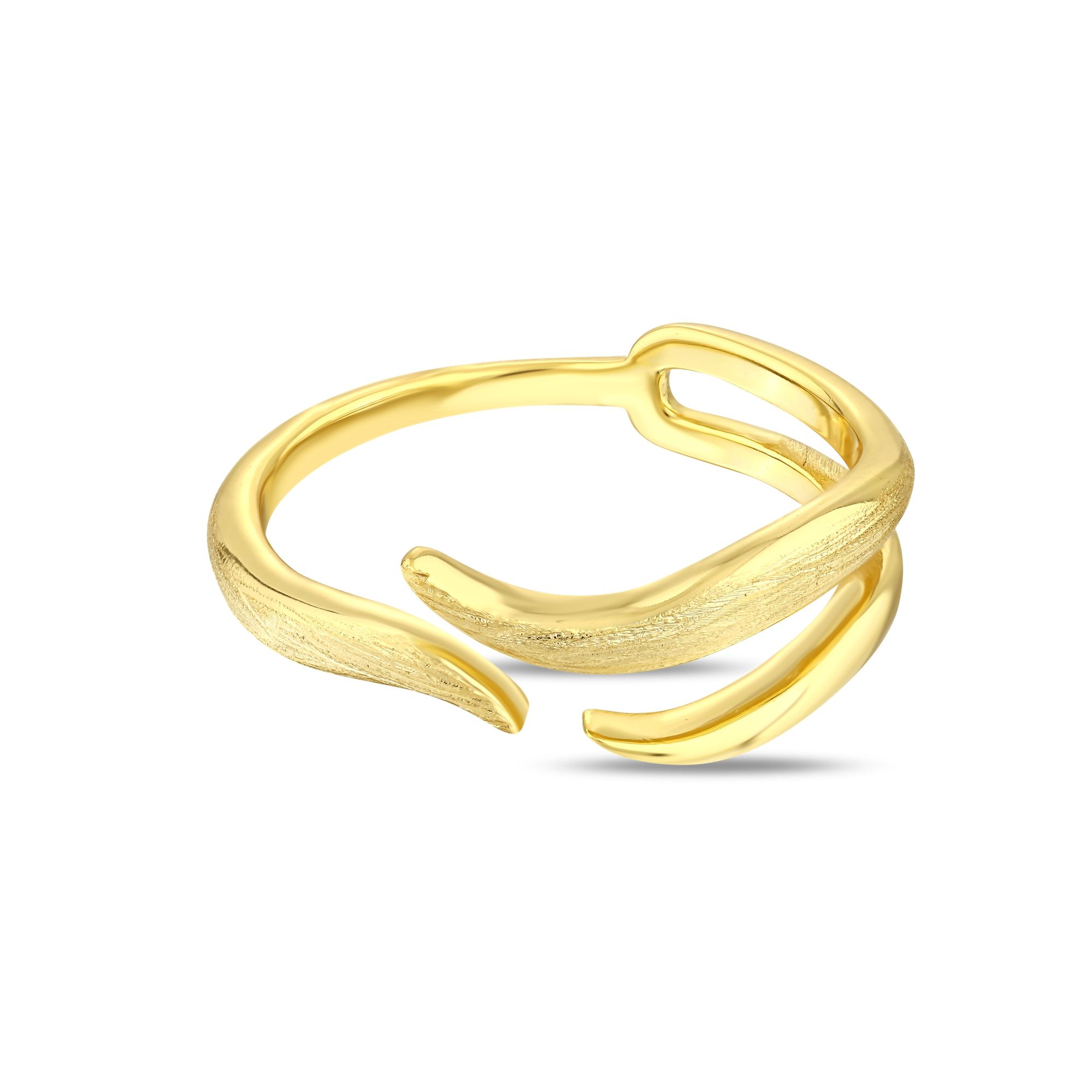 Sun Collection Three Wave Silver Ring
