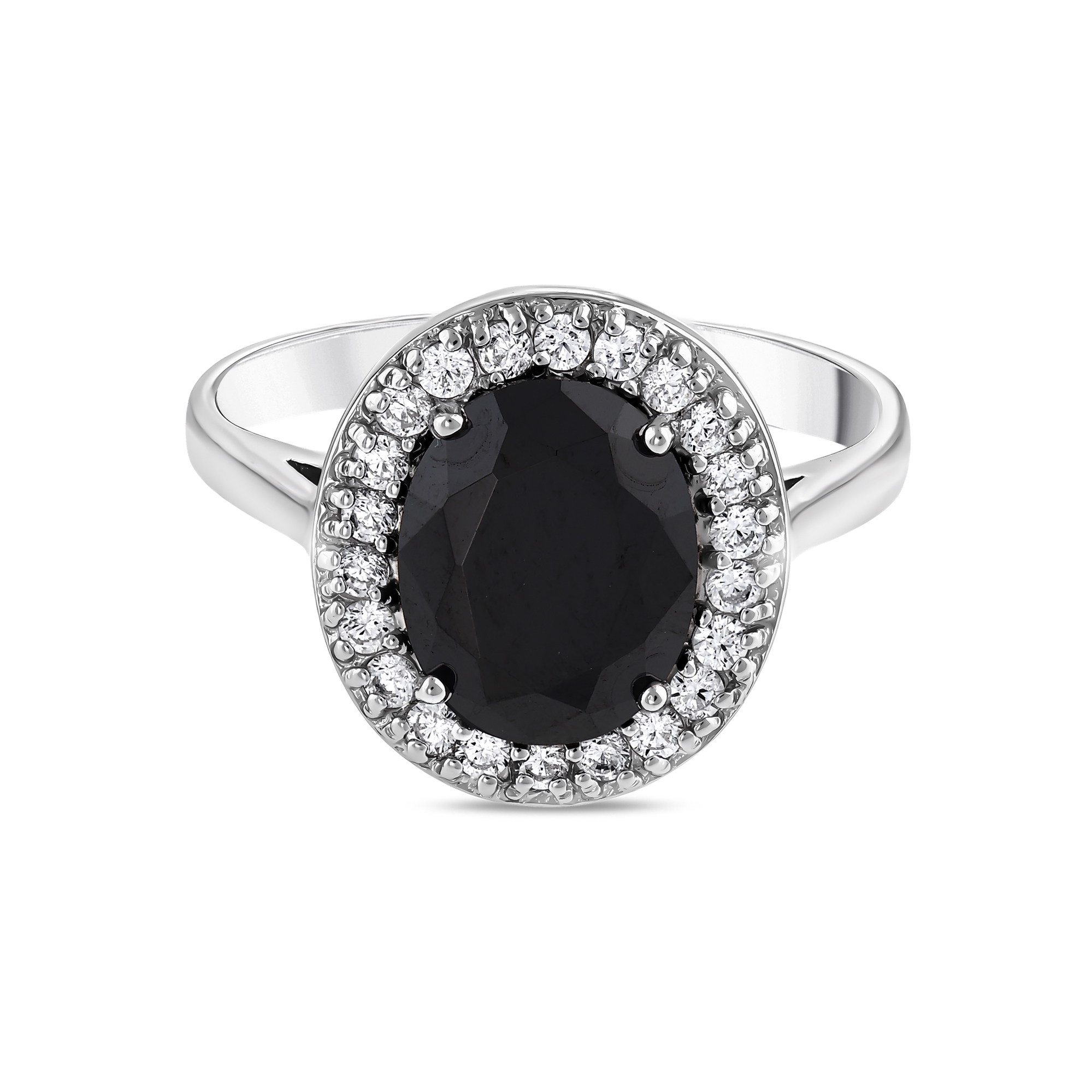 Gift Collection Black Stone Silver Ring