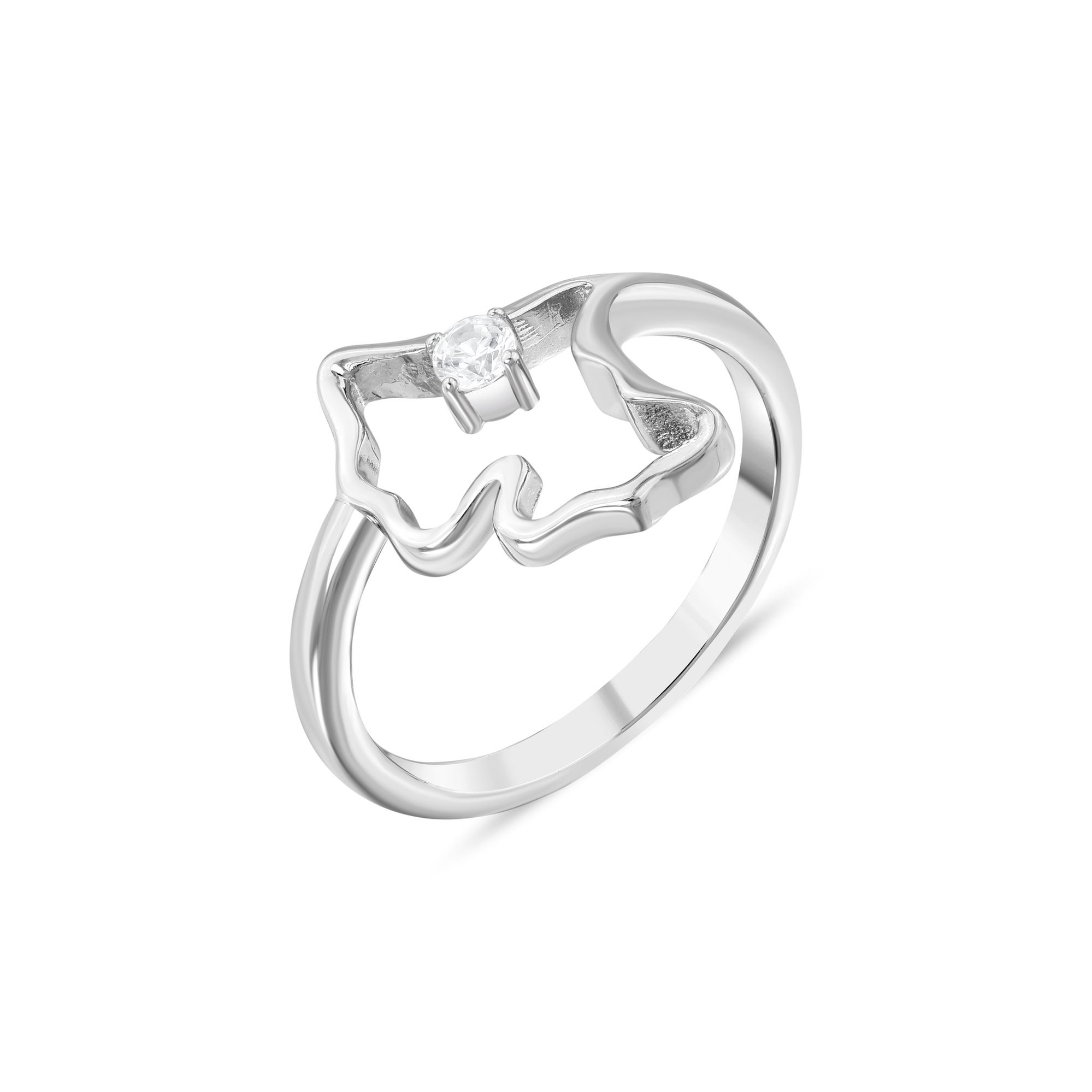 Gift Collection Zircon Stone Silver Ring