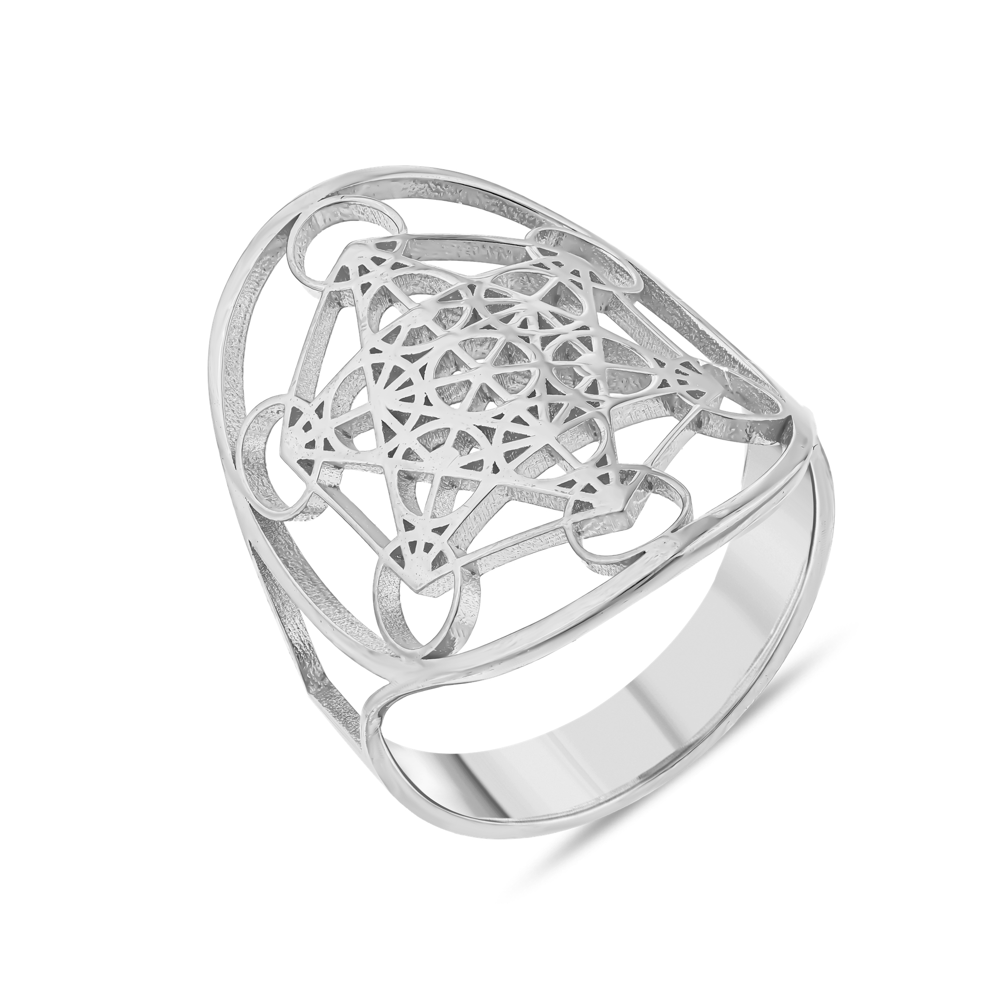 Серебряное кольцо Flower Of Life NEXR1009W-00
