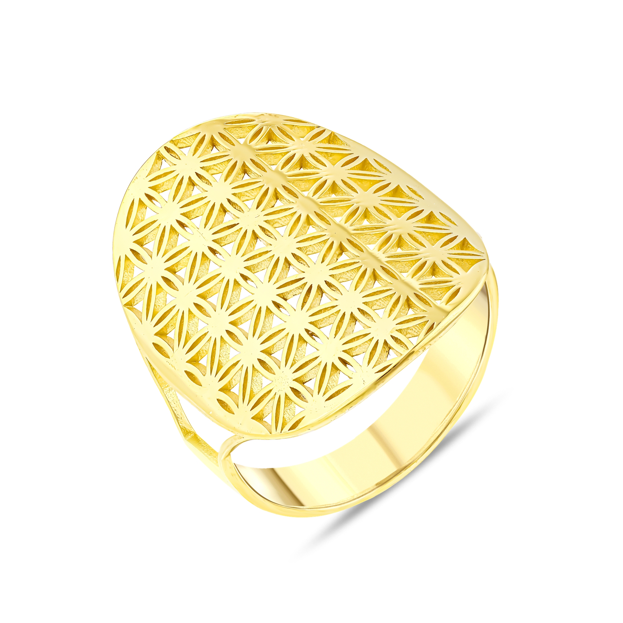 Flower Of Life NEXR1010Y-00 Silver Ring